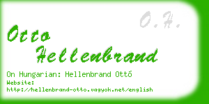 otto hellenbrand business card