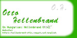 otto hellenbrand business card